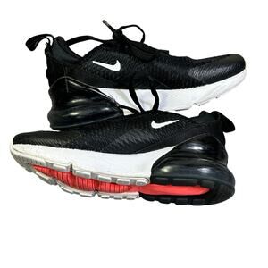 Nike Air Max 270 AH8050-002 Sneakers Kids 12 Black White Athletic Streetwear